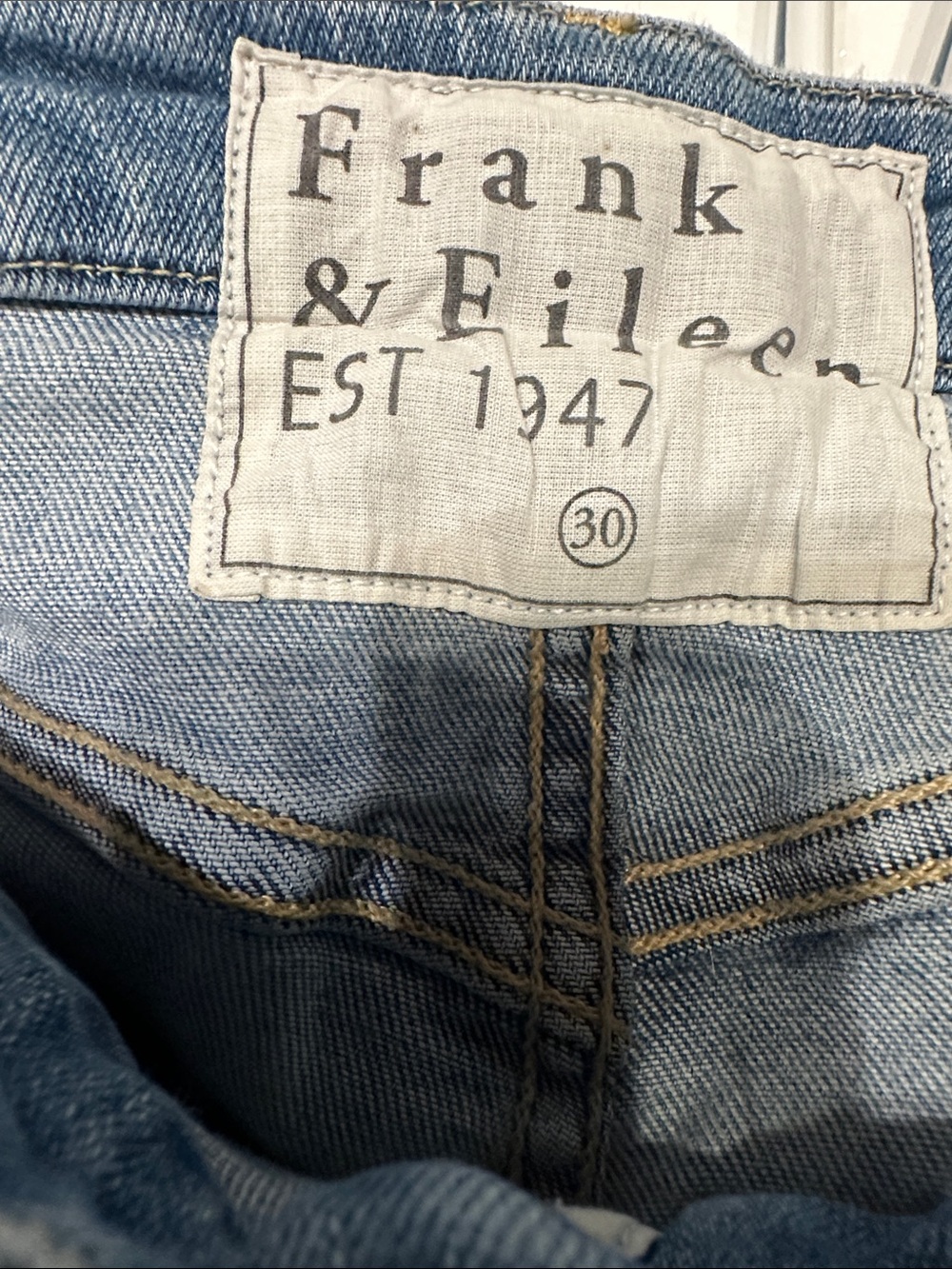 Frank & Eileen Light Blue Cropped Derry Jeans - Picture 4 of 8